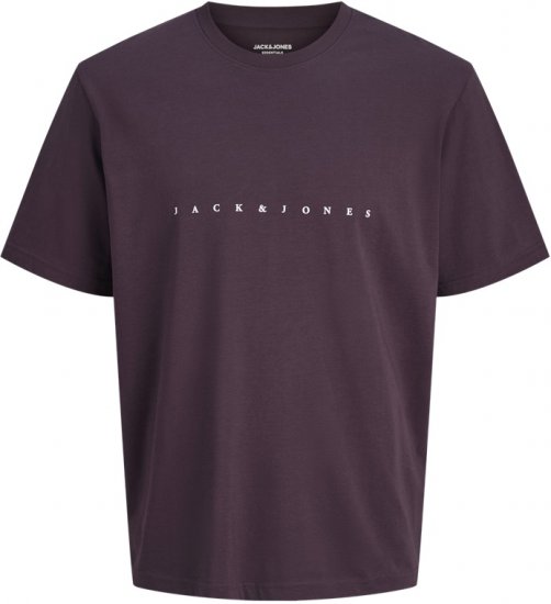 Jack & Jones STAR T-Shirt Purple - T-shirts - Grote Maten T-shirts Heren