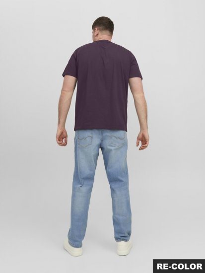 Jack & Jones STAR T-Shirt Purple - T-shirts - Grote Maten T-shirts Heren