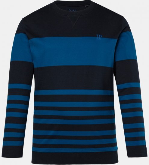 JP1880 Pyjamas Two-piece Long Sleeve with Stripes Blue - Ondergoed & zwem - Grote Maten Ondergoed Heren