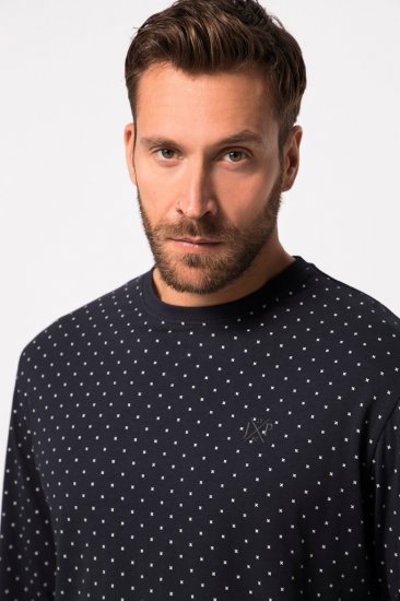JP1880 Pyjamas Two-piece Long Sleeve and Long Trousers Navy - Ondergoed & zwem - Grote Maten Ondergoed Heren