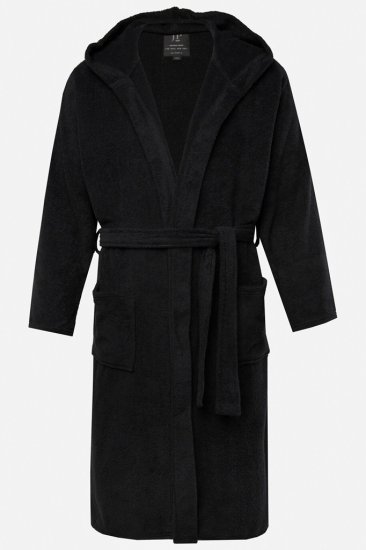 JP1880 Bathrobe Terry Black - Ondergoed & zwem - Grote Maten Ondergoed Heren