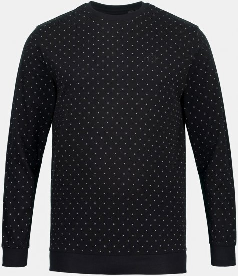 JP1880 Two-piece Pyjamas Long Sleeve and Long Trousers Black - Ondergoed & zwem - Grote Maten Ondergoed Heren