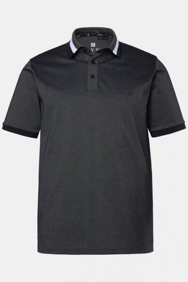 JAY-PI Quickdry Two-Tone Golf Poloshirt Black - Polo shirts - Grote Maten Poloshirts Heren