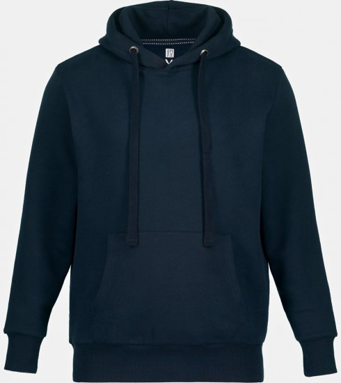 JAY-PI Hoodie with Soft Brushed Interior Navy - Sweaters & hoodies - Sweaters & Hoodies Grote Maten Heren