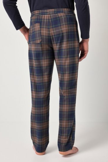 JP1880 Pyjama Trousers Flannel Check Brown - Ondergoed & zwem - Grote Maten Ondergoed Heren