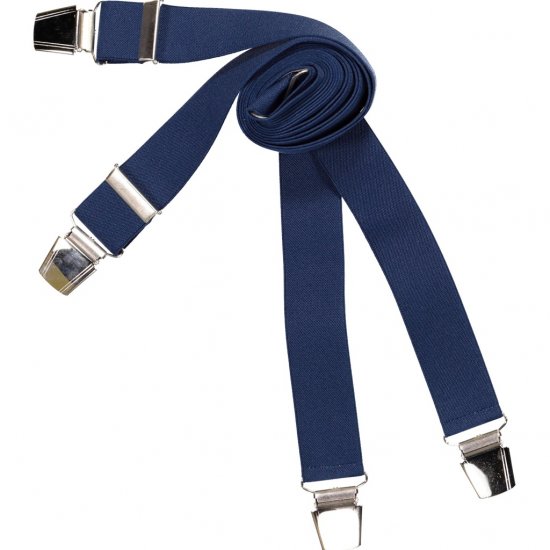 JP1880 Suspenders X-Shape Navy - Accessoires - 