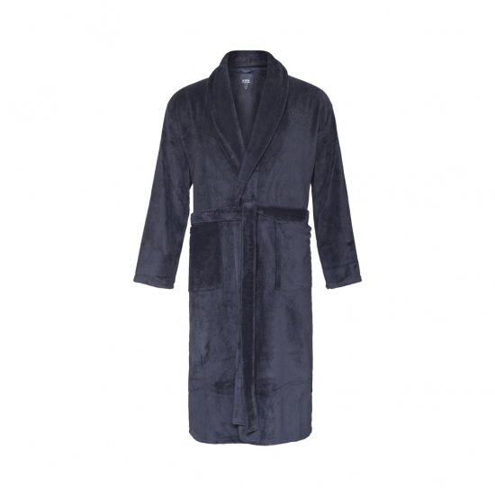 North Latitude Bathrobe Navy Blue - Badjassen/handdoeken - Grote Maten Badjassen Heren