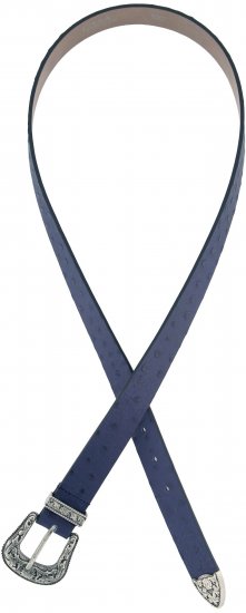 Ulla Popken Classic Belt Blue - Damesriemen - 
