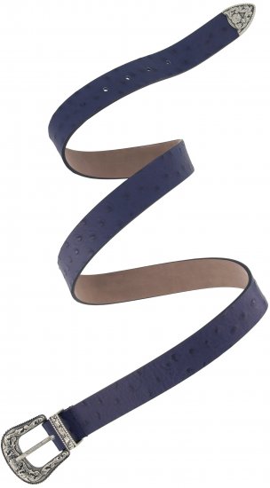 Ulla Popken Classic Belt Blue - Damesriemen - 