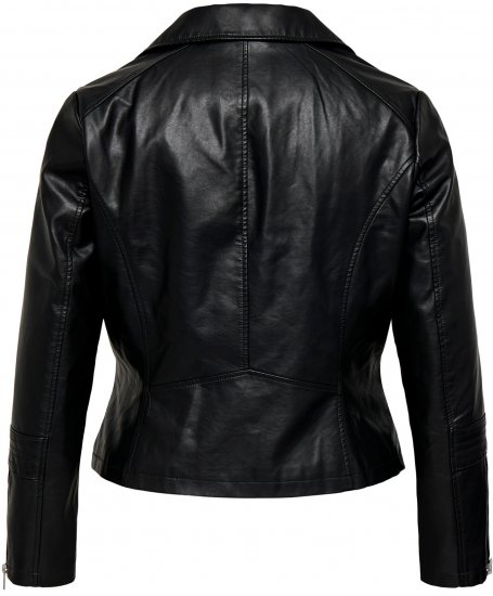 Only Carmakoma Emmy Biker Jacket Black - Leren jassen - 