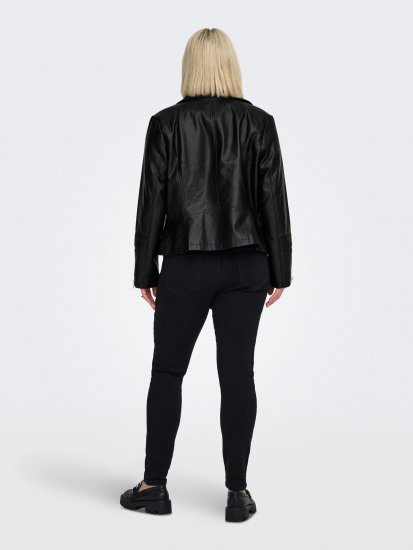Only Carmakoma Emmy Biker Jacket Black - Leren jassen - 