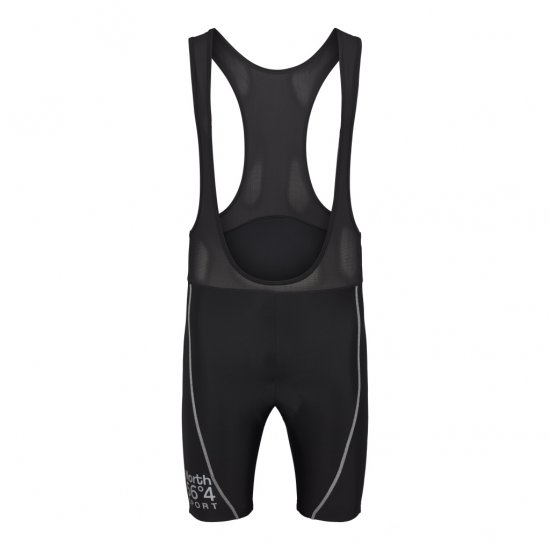 North Latitude Sport Bike Shorts With Suspenders Black - Fietskleding - 