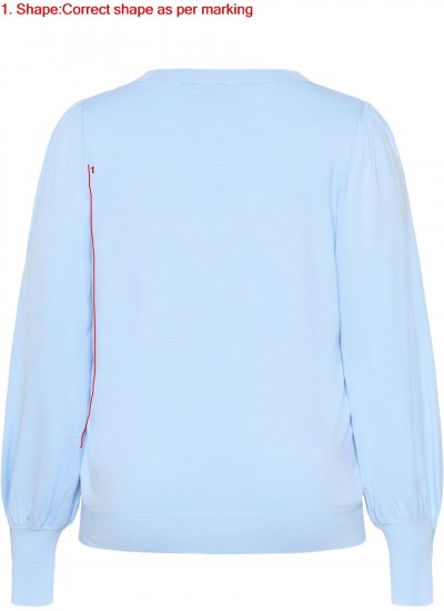 Kaffe Curve Lizzy Trui met lange mouw Blauw - Truien & knitwear - 