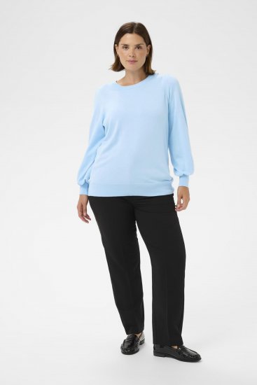 Kaffe Curve Lizzy Trui met lange mouw Blauw - Truien & knitwear - 