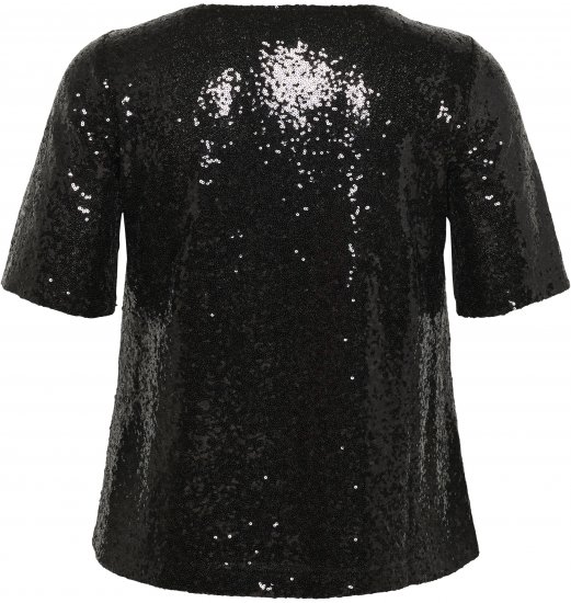 Kaffe Curve Mirana Sequin Blouse Black - Blouses - 