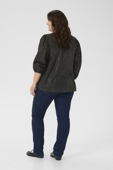 Kaffe Curve Luisa Blouse Black Deep - Blouses - 