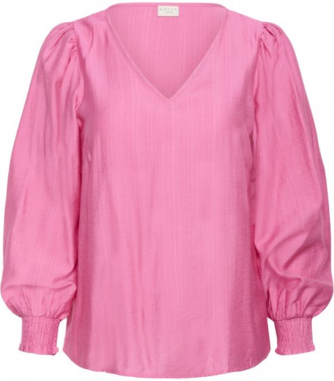 Kaffe Curve Sofia Blouse Pink Power - Blouses - 