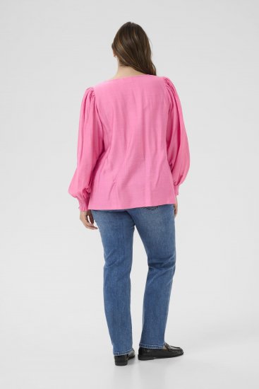Kaffe Curve Sofia Blouse Pink Power - Blouses - 