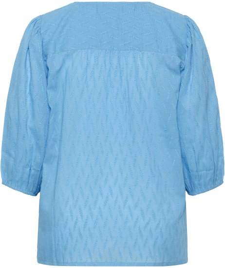 Kaffe Curve Gabby Blouse Azure Blue - Blouses - 