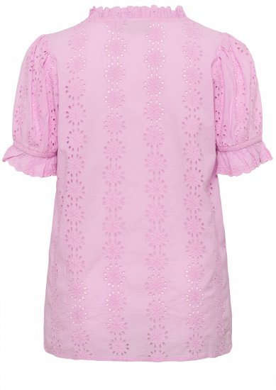 Kaffe Curve Dina Blouse Pink Frosting - Blouses - 