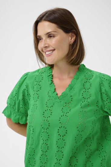 Kaffe Curve Dina Blouse Bright Green - Blouses - 