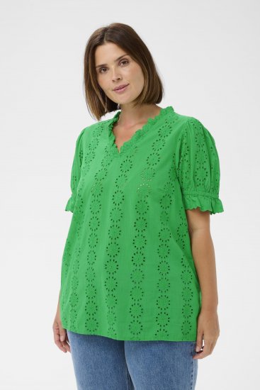 Kaffe Curve Dina Blouse Bright Green - Blouses - 