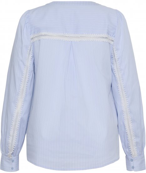 Kaffe Curve Juda Blouse Nantucket Breeze Stripe Blue - DAMESKLEDING 40-66 - 