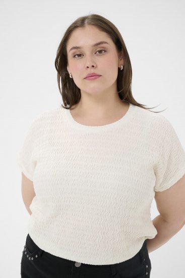 Kaffe Curve Felice Blouse Chalk - Blouses - 