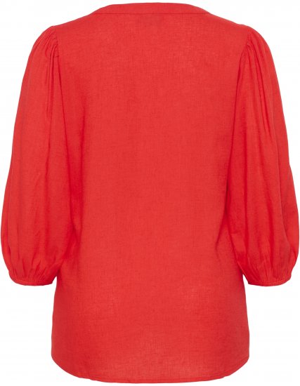 Kaffe Curve Mille Blouse Poppy Red - Blouses - 