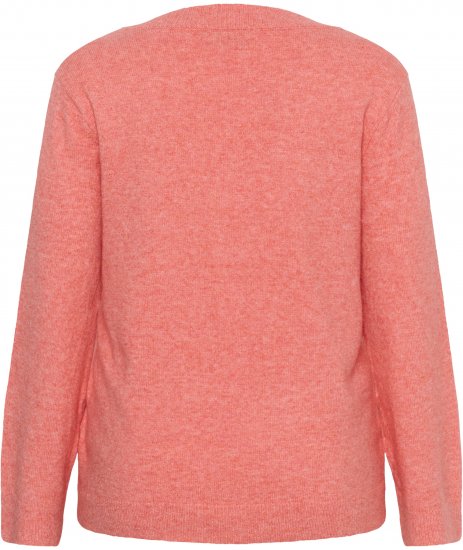 Kaffe Curve Jilanda V-Neck Pullover Red - Truien & knitwear - 
