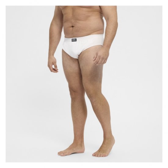 North Latitude Brief Underwear White - Slips - Herenslips in Grote Maten 