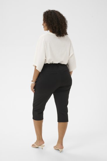 Kaffe Curve Jenna Capri Pants Black - Broeken - 