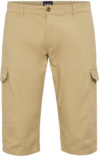 North Latitude 51136 Capri Shorts Beige - Shorts - Grote Maten Korte Broeken Heren