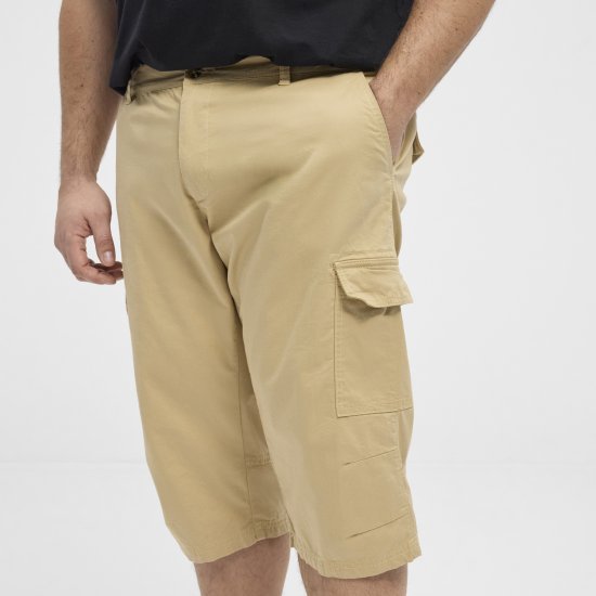 North Latitude 51136 Capri Shorts Beige - Shorts - Grote Maten Korte Broeken Heren