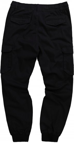 JP1880 Cargo Trousers with Many Pockets Stretchy Black - Jeans & broeken - Jeans & Broeken Grote Maten Heren