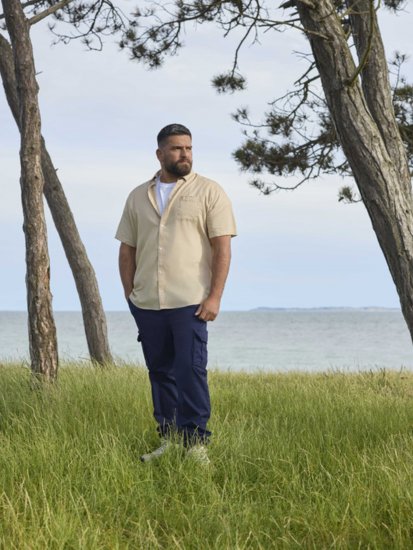 North Latitude 51141 Stretch Cargo Pants Navy - Jeans & broeken - Jeans & Broeken Grote Maten Heren