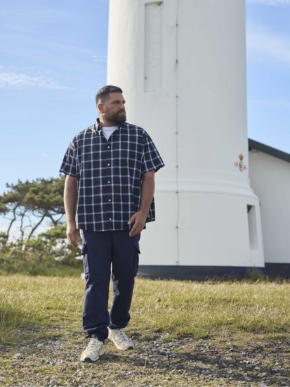 North Latitude 51141 Stretch Cargo Pants Navy - Jeans & broeken - Jeans & Broeken Grote Maten Heren