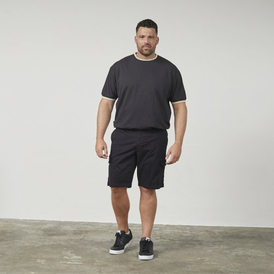 North Latitude 61148 Cargo Shorts Zwart - Shorts - Grote Maten Korte Broeken Heren