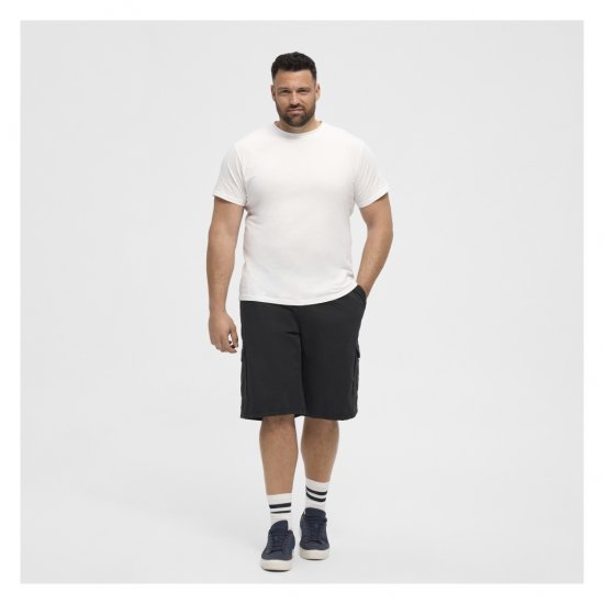 North Latitude Cargo Shorts Black - Shorts - Grote Maten Korte Broeken Heren