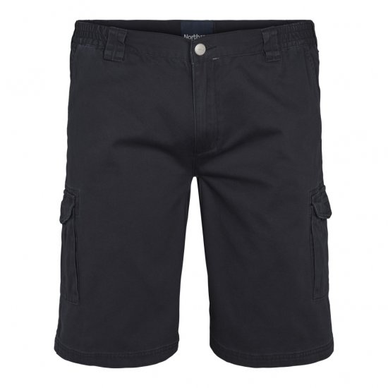 North Latitude Cargo Shorts Navy Blue - Shorts - Grote Maten Korte Broeken Heren