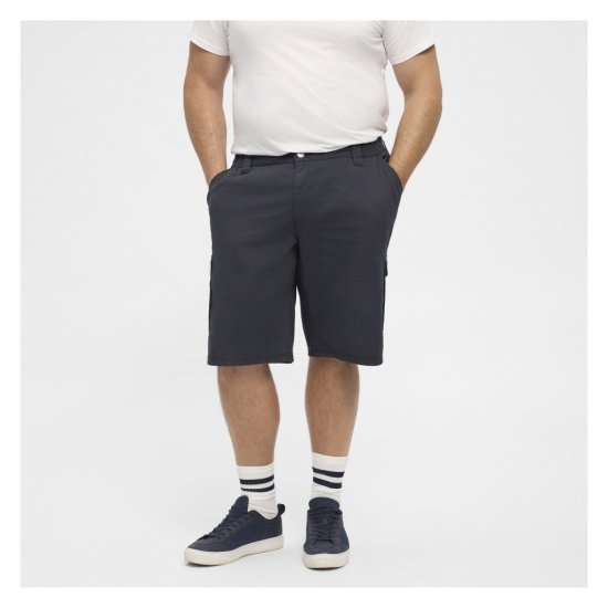 North Latitude Cargo Shorts Navy Blue - Shorts - Grote Maten Korte Broeken Heren