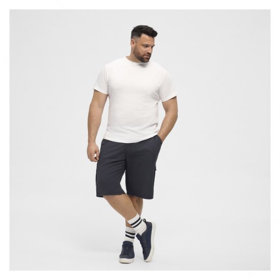 North Latitude Cargo Shorts Navy Blue - Shorts - Grote Maten Korte Broeken Heren