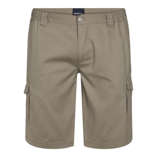 North Latitude Cargo Shorts Sand - Shorts - Grote Maten Korte Broeken Heren