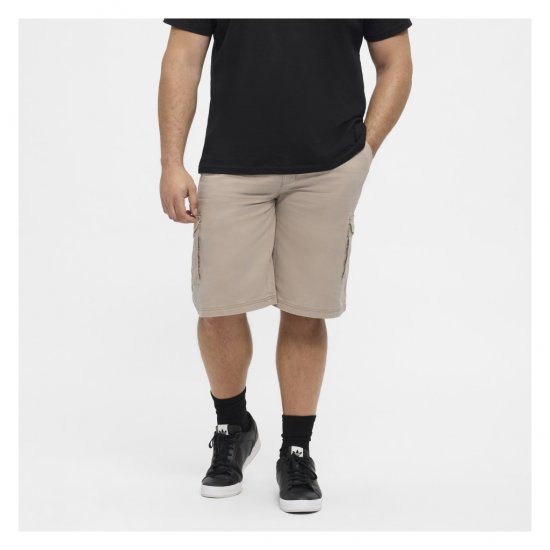 North Latitude Cargo Shorts Sand - Shorts - Grote Maten Korte Broeken Heren