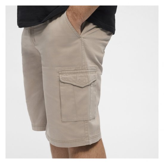 North Latitude Cargo Shorts Sand - Shorts - Grote Maten Korte Broeken Heren