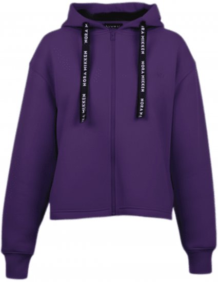 Nora Mikken GERTRUD Cropped Hoodie Purple - DAMESKLEDING XS-XXL - 