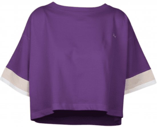 Nora Mikken AGNES Crop Top Purple - T-shirts - 