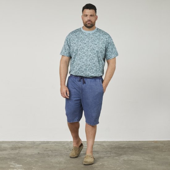 North Latitude 61333 Jog Denim Shorts Indigo Blauw - Shorts - Grote Maten Korte Broeken Heren