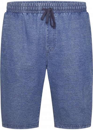 North Latitude 61333 Jog Denim Shorts Indigo Blauw - Shorts - Grote Maten Korte Broeken Heren