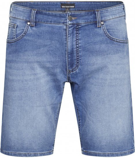 North Latitude 61339 Mick Jog Denim Shorts Denim Blauw - Shorts - Grote Maten Korte Broeken Heren